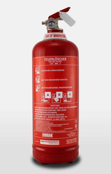Mobiak 2 KG Dauerdruck Pulverlöscher